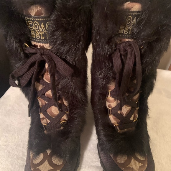 Coach boots brown. - Picture 4 of 5